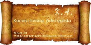 Keresztessy Adelgunda névjegykártya
